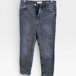 Zara Charcoal Denim Pants the 90’s mom fit